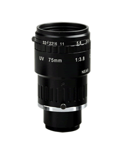75mm F3.8 2/3" 2 Megapixel UV lens