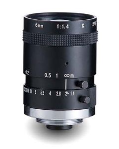 AZURE Photonics FI-0614M5M 6mm F1.4 for 1/2" 5 Megapixel sensor