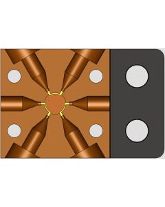 Automated 6 port Valve. For use with 360um capillary