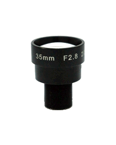 Board lens, 35mm F2.8 Macro, 10Megapixel, 2/3", S-mount (M12x0.5)