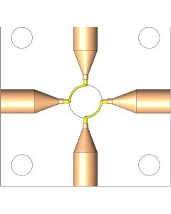 Automated 4 port Valve. For use with 360um capillary