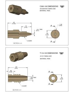 Labsmith one-piece fittings