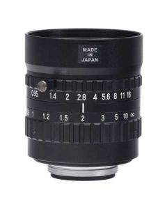 Navitar 25 mm F0.95 with manual focus and iris, for 1" sensor, 40.5 mm filter thread.